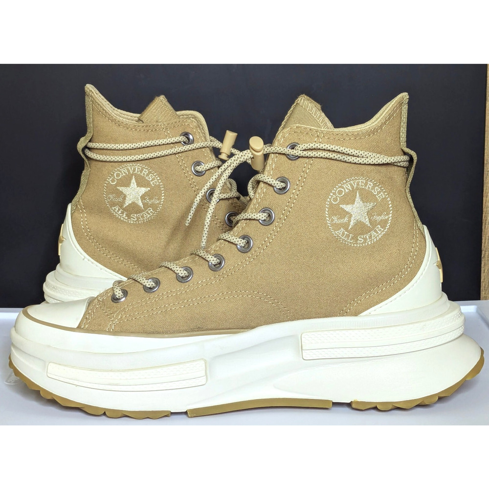 Converse Shoes Mens 8 Beige Run Star Legacy CX High Top Platform Unisex Sneaker - Picture 6 of 10